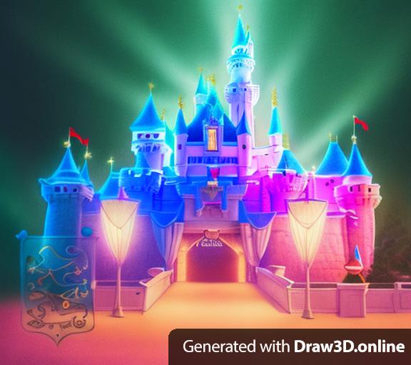 A image of fairy castle, Disney style