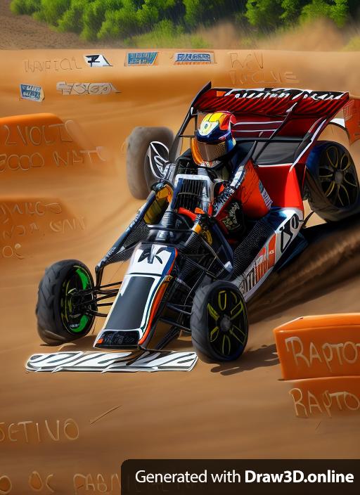 Formula racer ATV full realistic full colorei