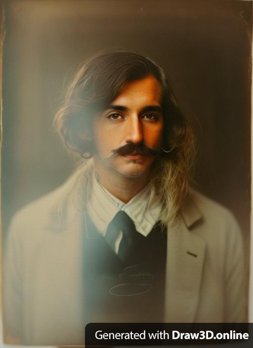 portrait of a man with a mustache