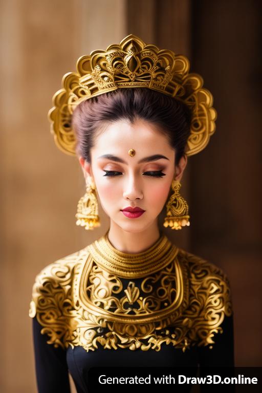 Ornate woman fashion