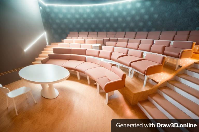 An elegant magic close-up theater with single seats