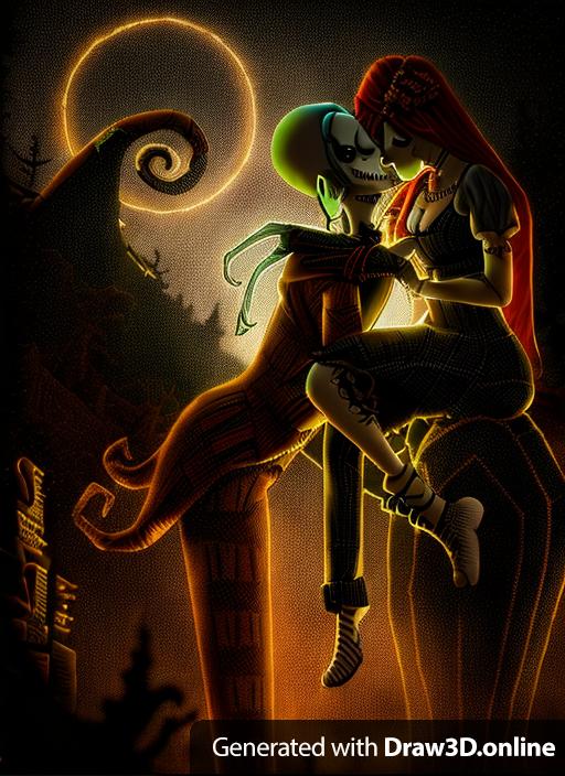 Jack and Sally Nightmare before Christmas