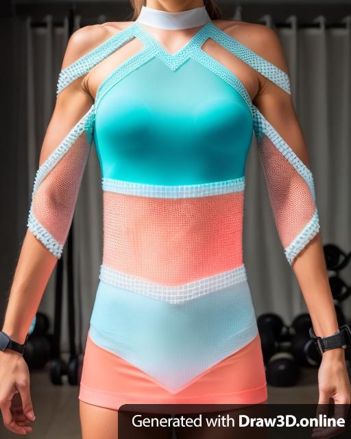 3d fitness dress