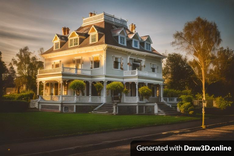 a photo of a victorian house