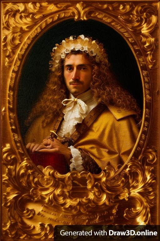 A portrait of a XVII century man