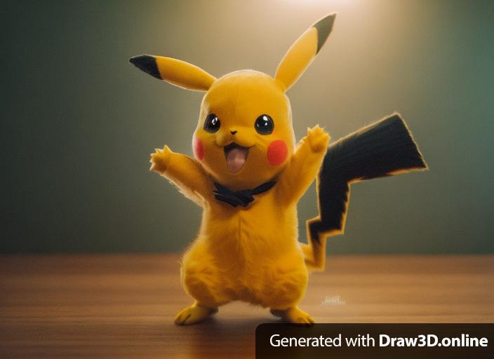 a photo of a pikachu with tails