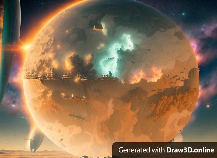 This planet being attacked by DND style airships