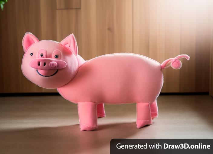 create a stuffed animal PIG toy