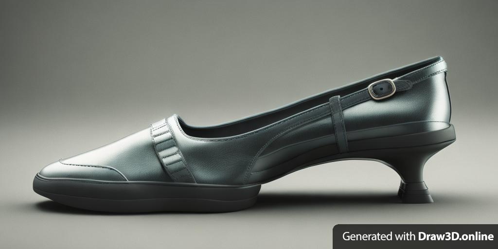 A shoe. Make this a 3D render