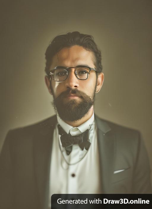 Portrait of a man with glasses and a beard