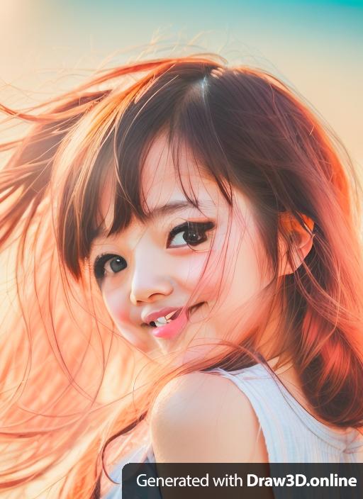 smiling Japanese girl