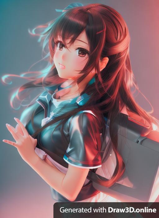 3D image for an anime girl