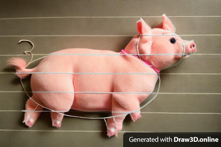 create a stuffed animal PIG toy