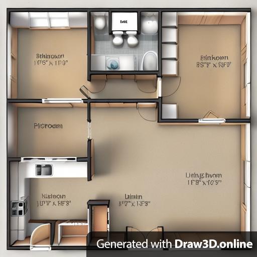 a floor plan for a two bedroom apartment