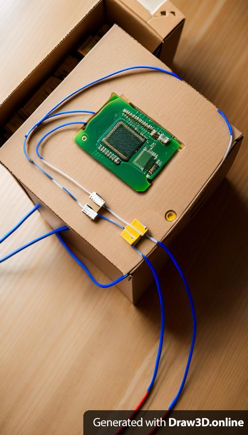 Box with pcb inside and soldered 2 wires