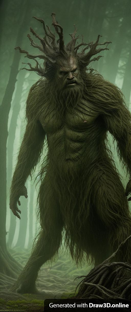 Man-Thing from Marvel Horror Movie "Man-Thing" (2005)