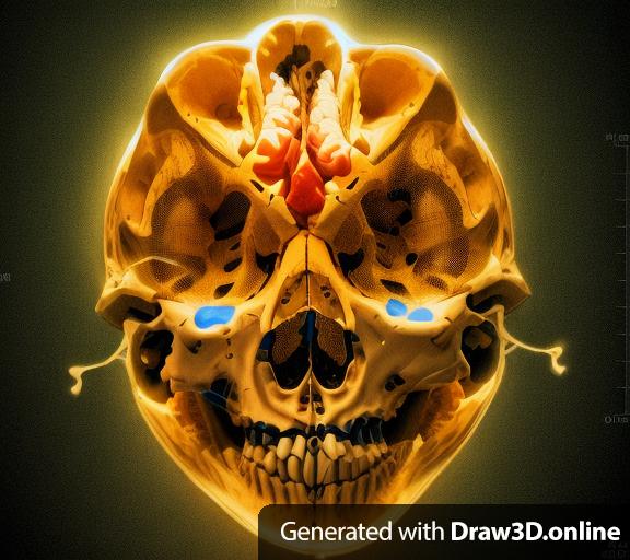 Cross section of a brain / skull