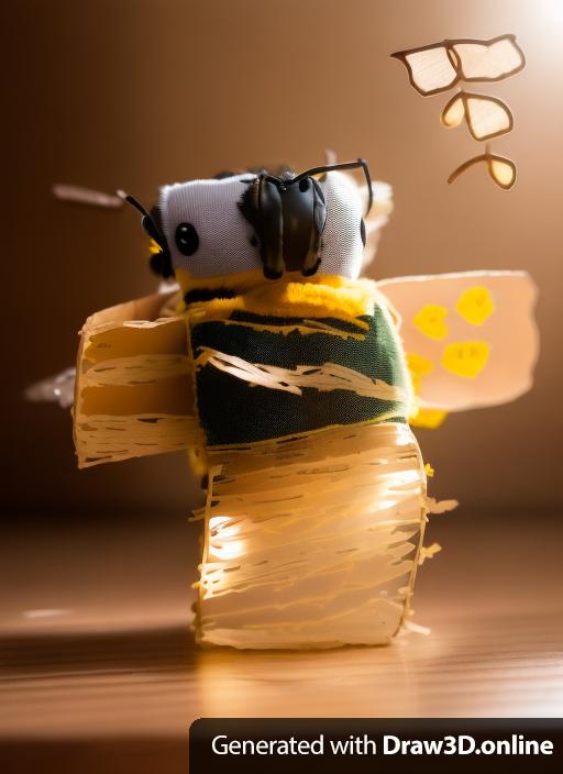 A stuffed bee