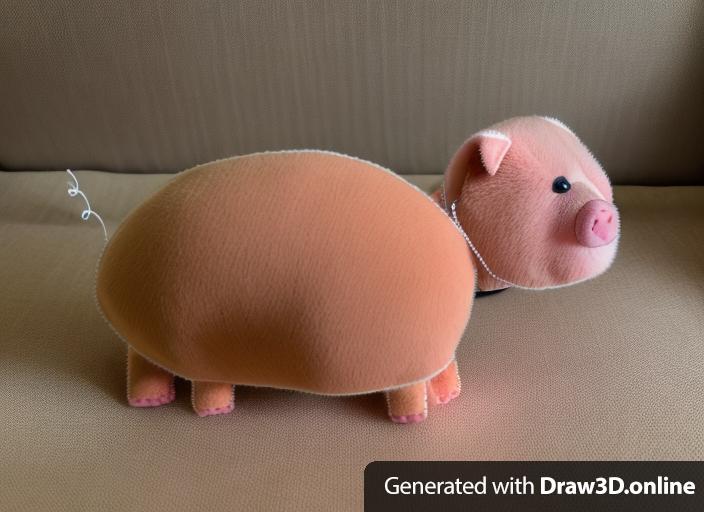 create a stuffed animal PIG toy