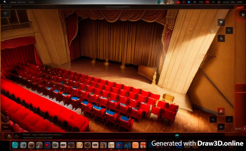 a 3d rendering of a magic theater